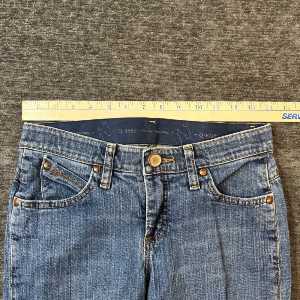 Wrangler Q-Baby Ultimate Riding Jeans Medium Wash Bootcut Size 28x34 Western Y2K - Picture 7 of 10